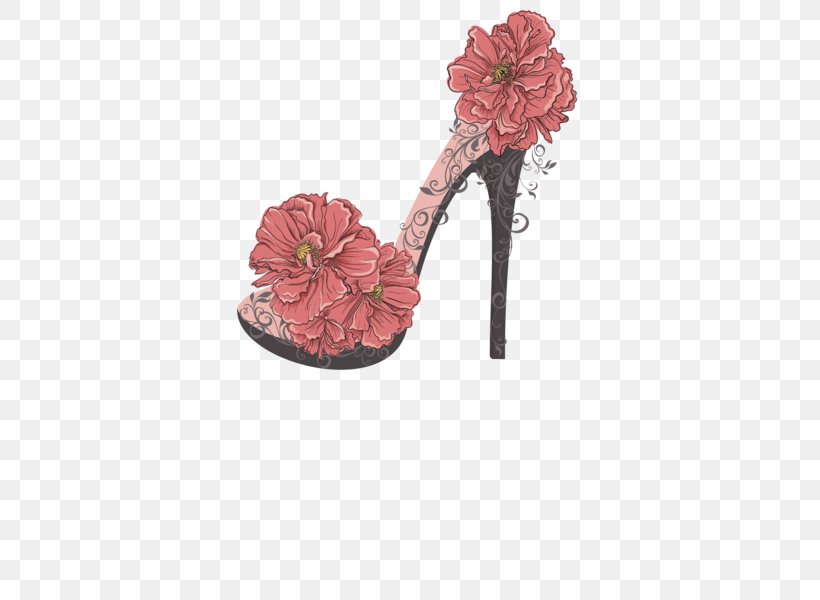 High-heeled Footwear T-shirt Flower, PNG, 424x600px, Highheeled Footwear, Clothing, Designer, Flower, Flowering Plant Download Free