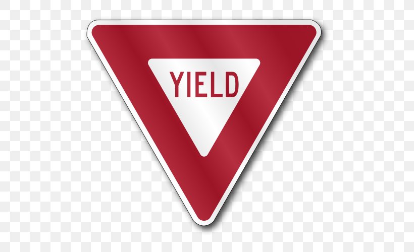 Manual On Uniform Traffic Control Devices Yield Sign Stop Sign Traffic Sign Regulatory Sign, PNG, 500x500px, Yield Sign, Allway Stop, Brand, Federal Highway Administration, Heart Download Free