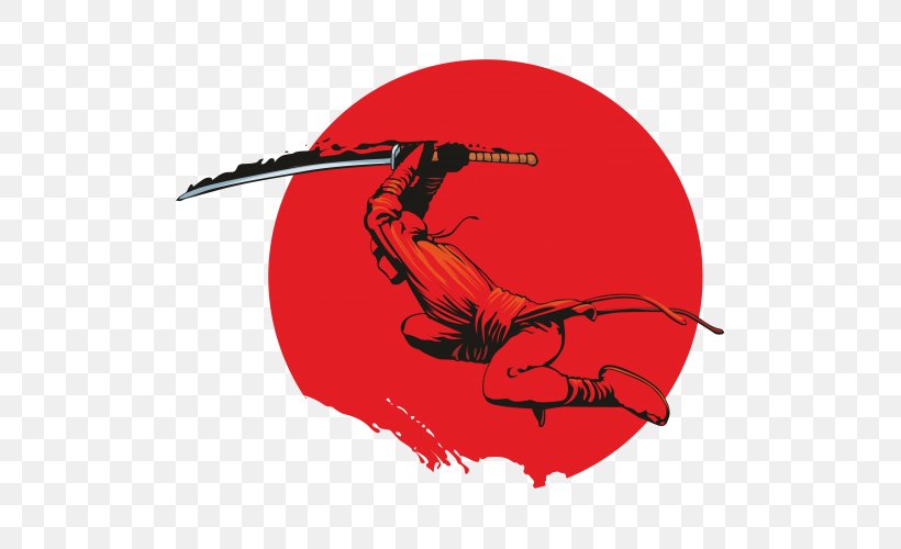 Ninja Sticker Samurai Warrior, PNG, 500x500px, Ninja, Art, Cartoon, Fictional Character, Hanzo Download Free