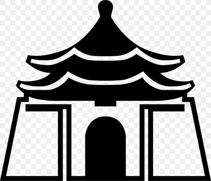 Chiang Kai-shek Memorial Hall Vector Graphics Monument Illustration, PNG, 980x844px, Chiang Kaishek Memorial Hall, Artwork, Black And White, Chiang Kaishek, Memorial Download Free