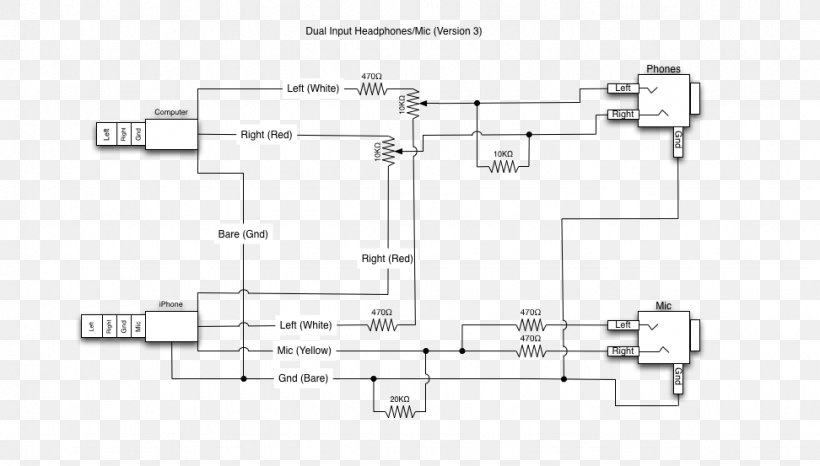 Microphone Wiring Diagram Phone Connector Headphones