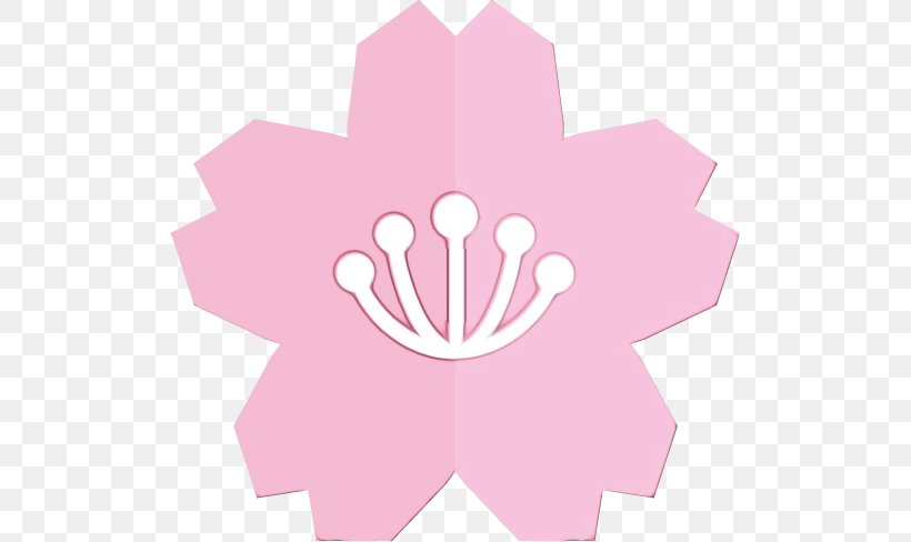 Pink Leaf Hand Plant Petal, PNG, 513x488px, Watercolor, Flower, Hand, Leaf, Paint Download Free