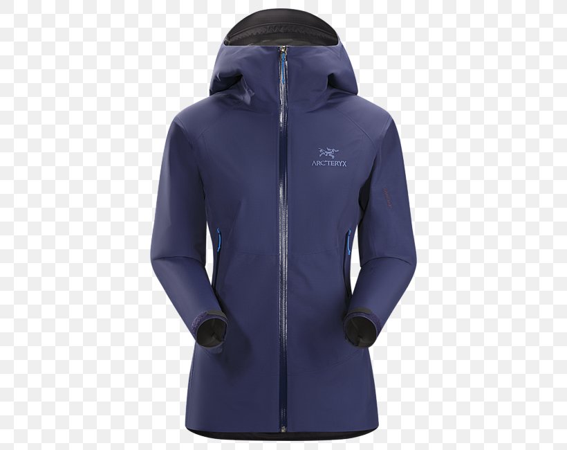 Jacket Arc'teryx Hoodie Gore-Tex Clothing, PNG, 650x650px, Jacket, Active Shirt, Clothing, Clothing Sizes, Cobalt Blue Download Free