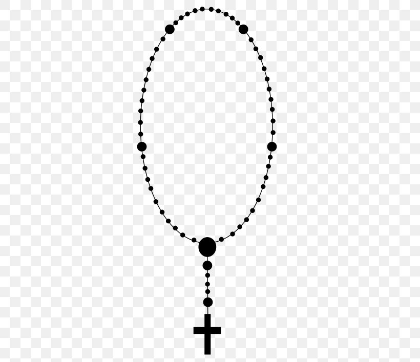 Rosary Prayer Beads Clip Art, PNG, 500x707px, Rosary, Apostles Creed, Area, Ave Maria, Black Download Free