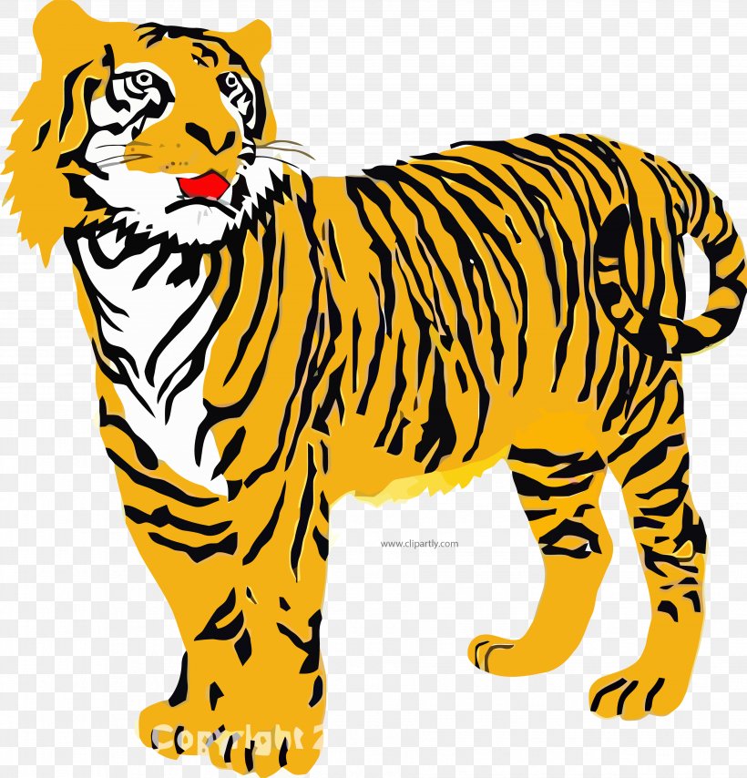 Clip Art Tiger Desktop Wallpaper Free Content Openclipart, PNG, 3713x3871px, Tiger, Animal Figure, Big Cats, Black And White, Carnivoran Download Free