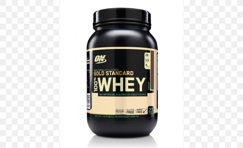 Dietary Supplement Optimum Nutrition Gold Standard 100% Whey Whey Protein Isolate, PNG, 500x500px, Dietary Supplement, Bodybuilding Supplement, Brand, Casein, Gold Standard Download Free