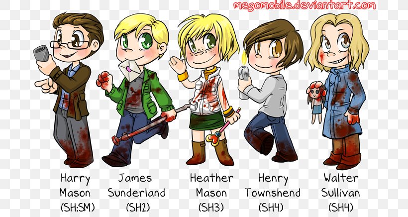 Heather Mason Silent Hill 3 Silent Hill 4: The Room Fan Art James Sunderland, PNG, 709x436px, Watercolor, Cartoon, Flower, Frame, Heart Download Free