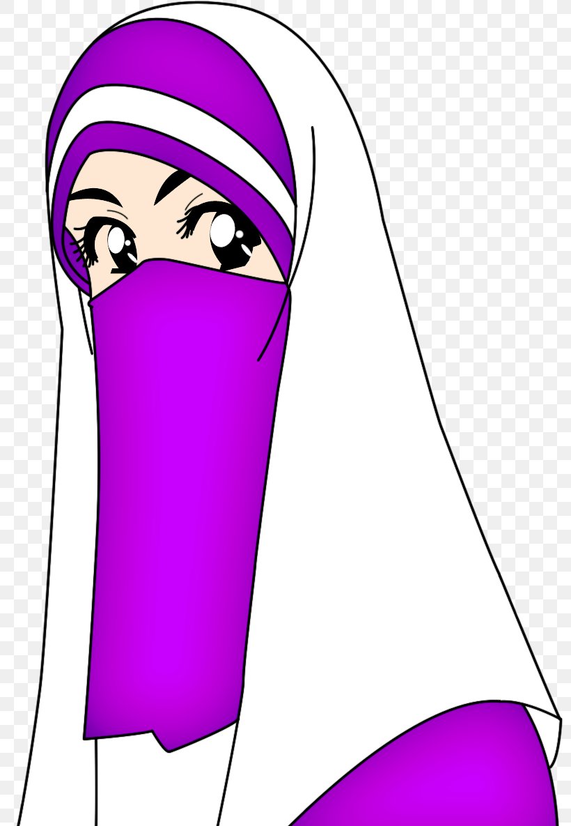 Muslim Cartoon Female Social Media, PNG, 797x1185px, Watercolor, Cartoon, Flower, Frame, Heart Download Free