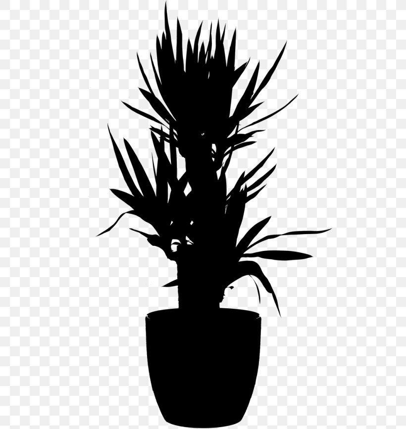 Palm Trees Flower Plant Stem Silhouette Plants, PNG, 650x867px, Palm Trees, Agave, Arecales, Blackandwhite, Cactus Download Free