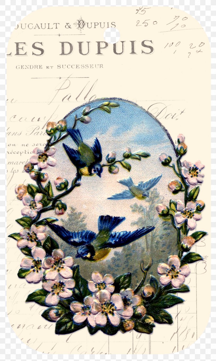 Bird Flower Paper Floral Design, PNG, 900x1500px, Bird, Beadwork, Craft, Decoupage, Fauna Download Free