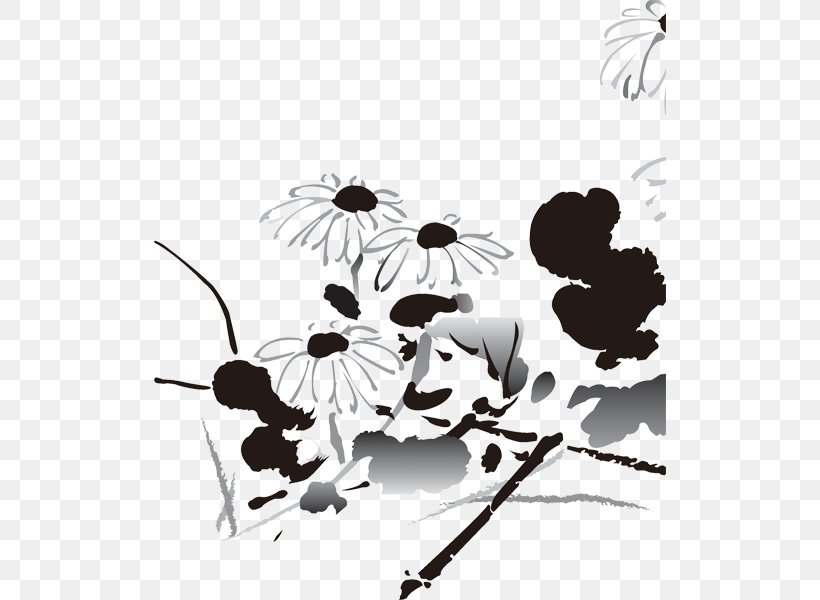Chrysanthemum Xd7grandiflorum Watercolor Painting, PNG, 512x600px, Chrysanthemum Xd7grandiflorum, Art, Black And White, Branch, Chrysanthemum Download Free