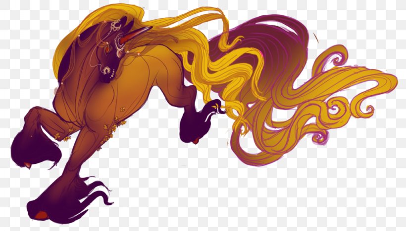 Horse Legendary Creature Cartoon Purple, PNG, 1024x585px, Horse, Art, Cartoon, Fictional Character, Horse Like Mammal Download Free