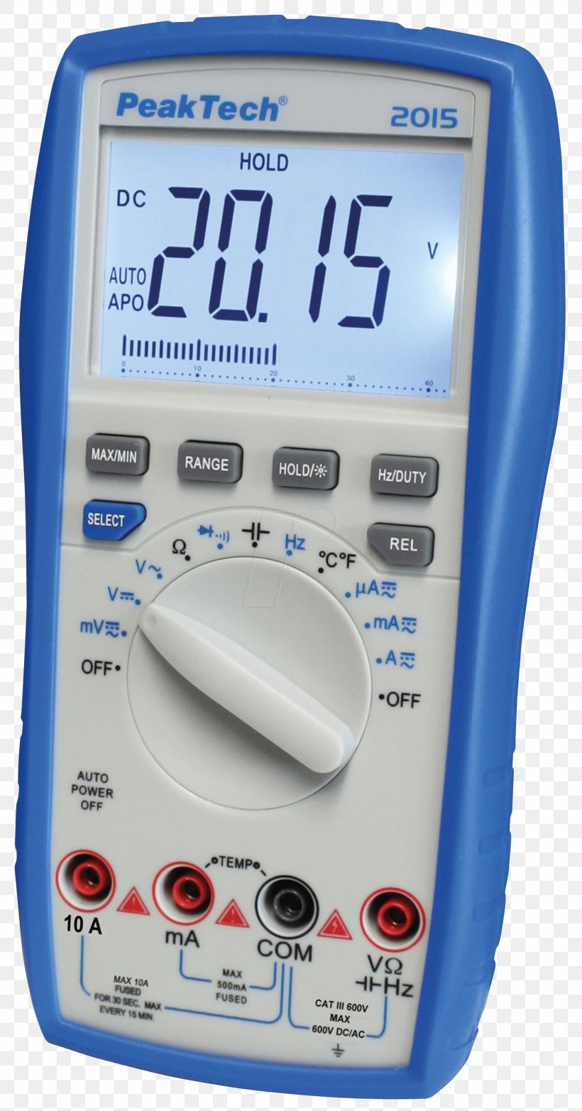 PeakTech Prüf- Und Messtechnik GmbH Digitalmultimeter Current Clamp Sonde De Température, PNG, 1375x2624px, Multimeter, Analogtodigital Converter, Bargraf, Battery, Current Clamp Download Free