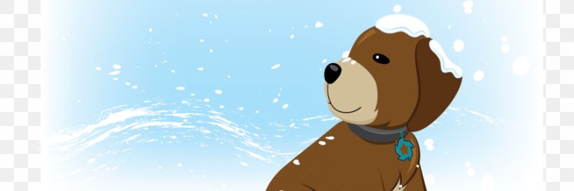 Canidae Bear Dog Cartoon, PNG, 900x300px, Watercolor, Cartoon, Flower, Frame, Heart Download Free