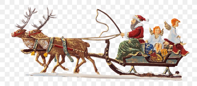 Pxe8re Noxebl Santa Claus Reindeer Christmas, PNG, 800x359px, Pxe8re Noxebl, Chariot, Christmas, Christmas Ornament, Decor Download Free