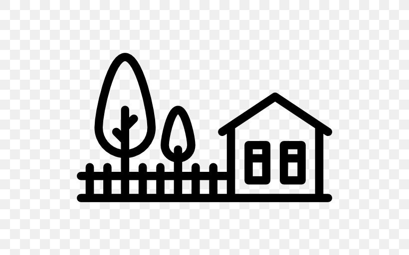 Garden Tool House Fence, PNG, 512x512px, Garden, Area, Black And White, Brand, Building Download Free