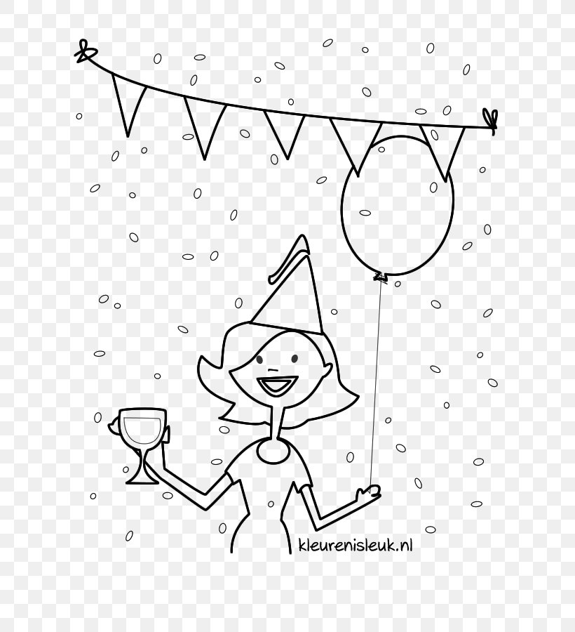 Birthday Kleurplaat Drawing Color Party, PNG, 700x900px, Watercolor, Cartoon, Flower, Frame, Heart Download Free