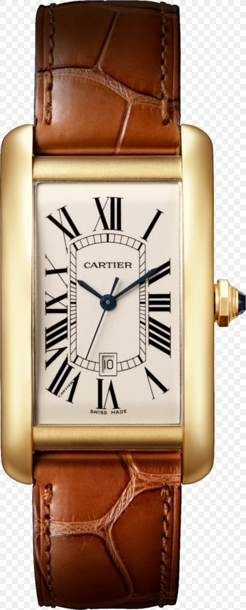 Cartier Tank Watch Bracelet Tank Française, PNG, 2000x4946px, Cartier Tank, Automatic Watch, Bracelet, Brand, Brown Download Free