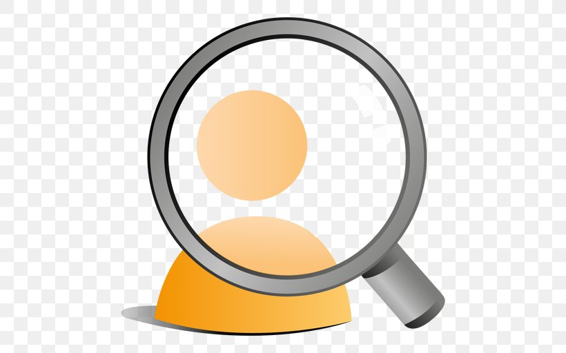 Magnifying Glass User, PNG, 512x512px, Magnifying Glass, Emoticon, Magnifier, Orange, User Download Free