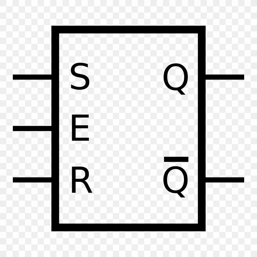 Flip-flop Circuito Sequencial Electronic Circuit Electronic Symbol Logic Gate, PNG, 1200x1200px, Flipflop, And Gate, Area, Black, Black And White Download Free