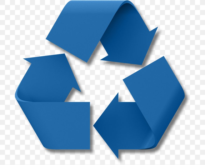 Recycling Symbol Recycling Bin Waste Paper, PNG, 704x661px, Recycling Symbol, Blue, Electric Blue, Label, Packaging And Labeling Download Free