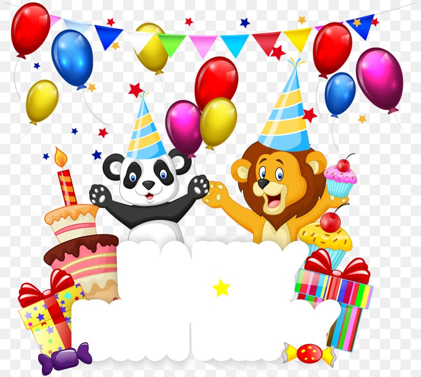 Birthday Cake Greeting Card Happy Birthday To You, PNG, 800x734px, Birthday, Anniversary, Balloon, Birthday Cake, Elephant Download Free