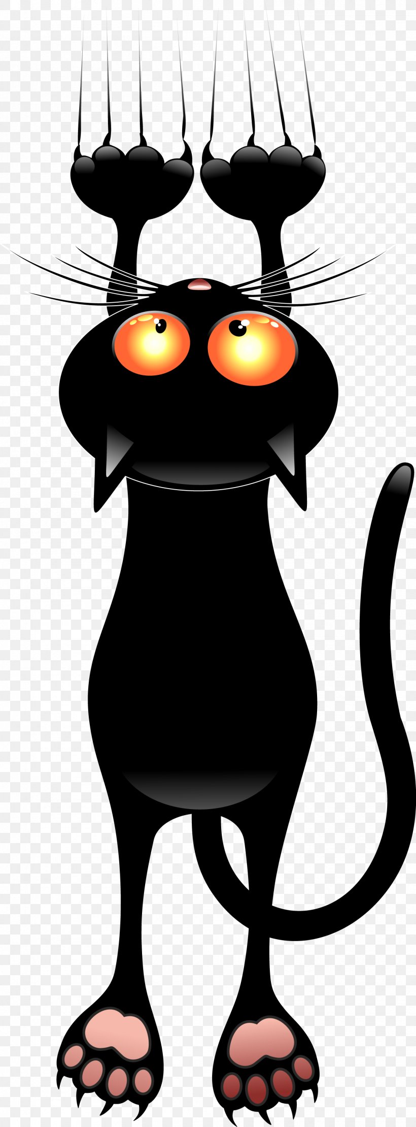 Black Cat Kitten Clip Art, PNG, 1514x4098px, Cat, Beak, Bird, Black Cat, Cartoon Download Free