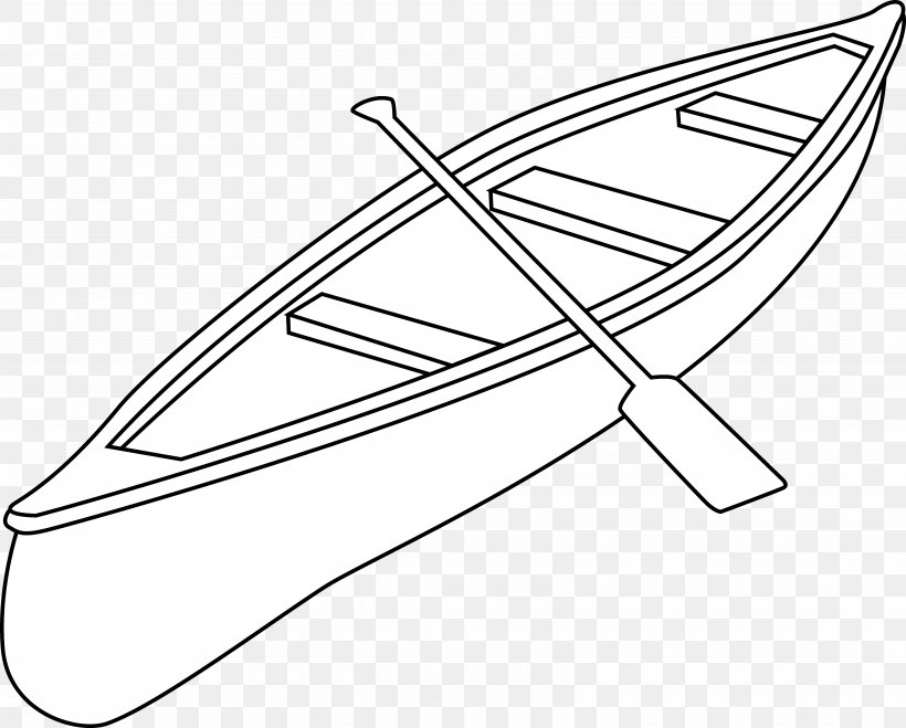 Canoe Camping Drawing Kayak Clip Art, PNG, 6739x5417px, Canoe, Area, Artwork, Automotive Design, Black And White Download Free
