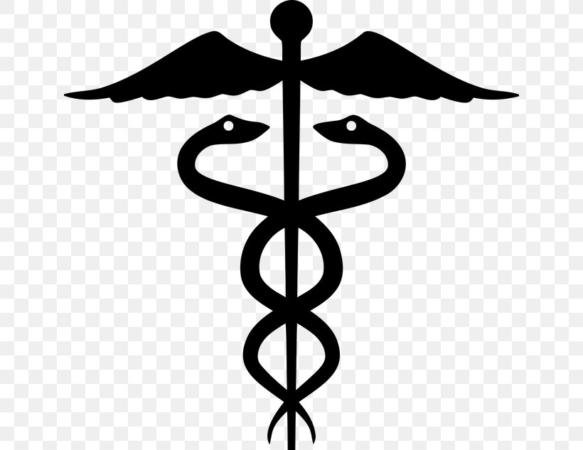 Rod Of Asclepius Staff Of Hermes Medicine, PNG, 640x633px, Rod Of Asclepius, Artwork, Asclepius, Black And White, Bowl Of Hygieia Download Free