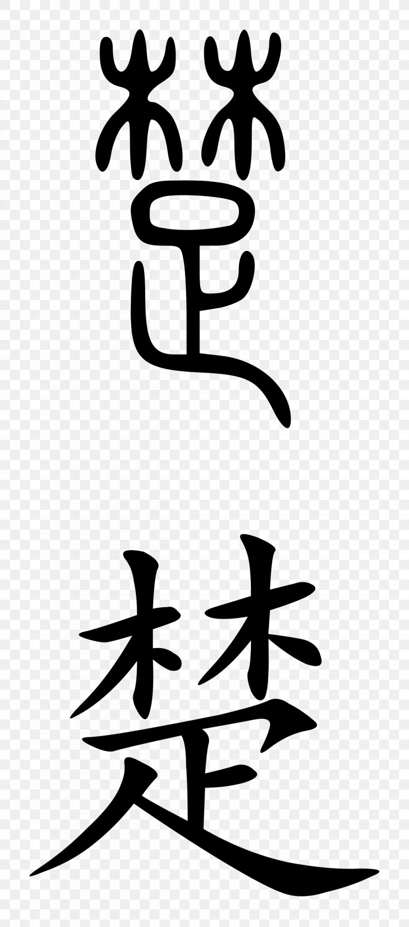 Chu Chinese Characters Symbol Mandarin Chinese, PNG, 1200x2716px, Chu, Area, Artwork, Black And White, Calligraphy Download Free