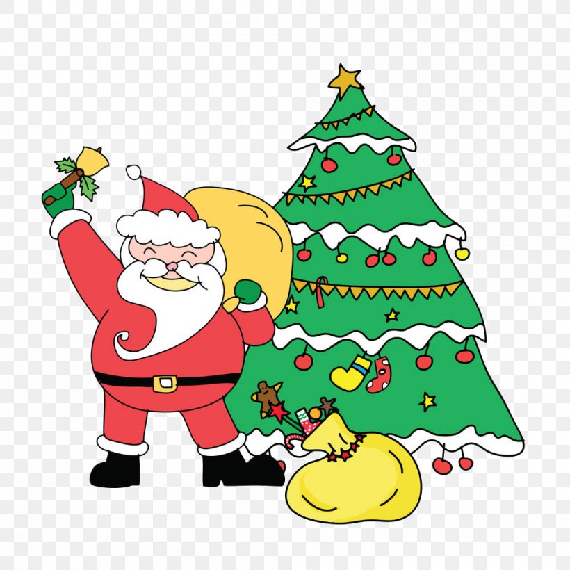 Santa Claus Drawing Christmas Photography Illustration, PNG, 1000x1000px, Santa Claus, Artwork, Can Stock Photo, Caricature, Christmas Download Free