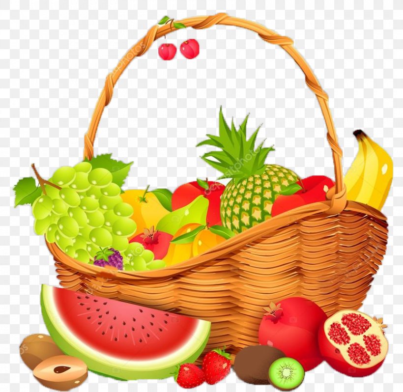 Fruit Basket Clip Art, PNG, 861x838px, Fruit, Basket, Diet Food.