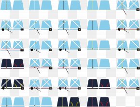 Decals - Graphic Design Blue Angle Square PNG
