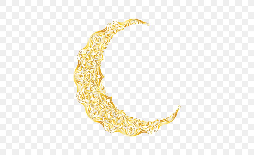 Islam Gold Moon., PNG, 500x500px, Quran, Body Jewelry, Chain, Eid Alfitr, Five Pillars Of Islam Download Free