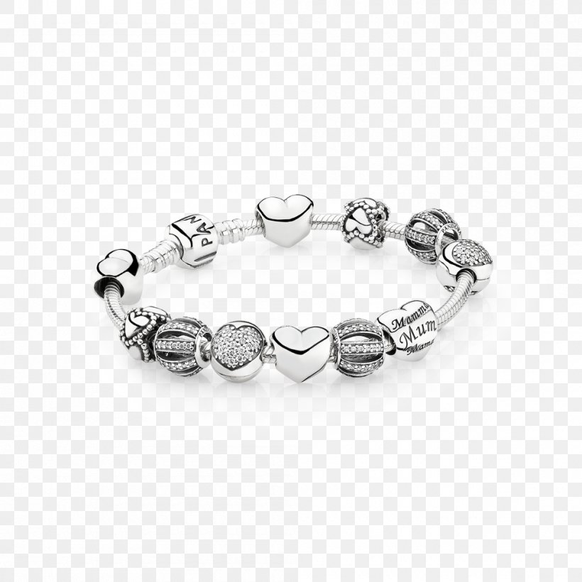 Pandora Charm Bracelet Earring Charms & Pendants, PNG, 1000x1000px, Pandora, Body Jewelry, Bracelet, Chain, Charm Bracelet Download Free