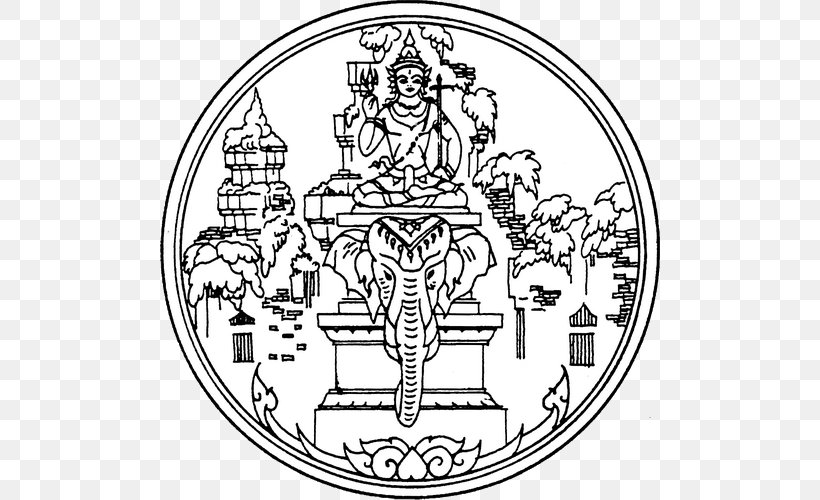 Isan Eastern Thailand Seals Of The Provinces Of Thailand Mueang Surin District, PNG, 500x500px, Isan, Area, Art, Black And White, Creative Arts Download Free