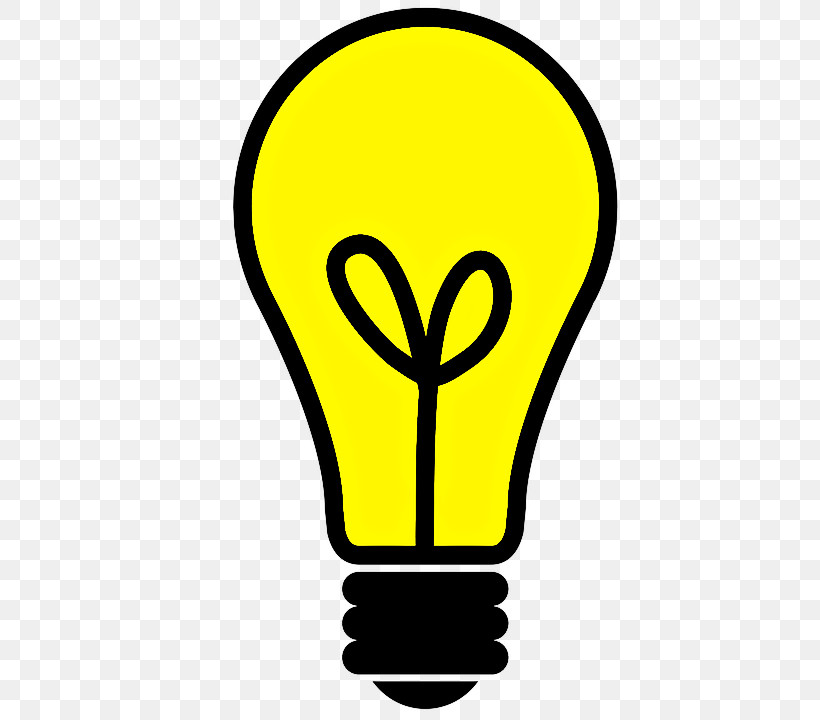 Light Bulb, PNG, 720x720px, Yellow, Light Bulb, Line, Symbol Download Free