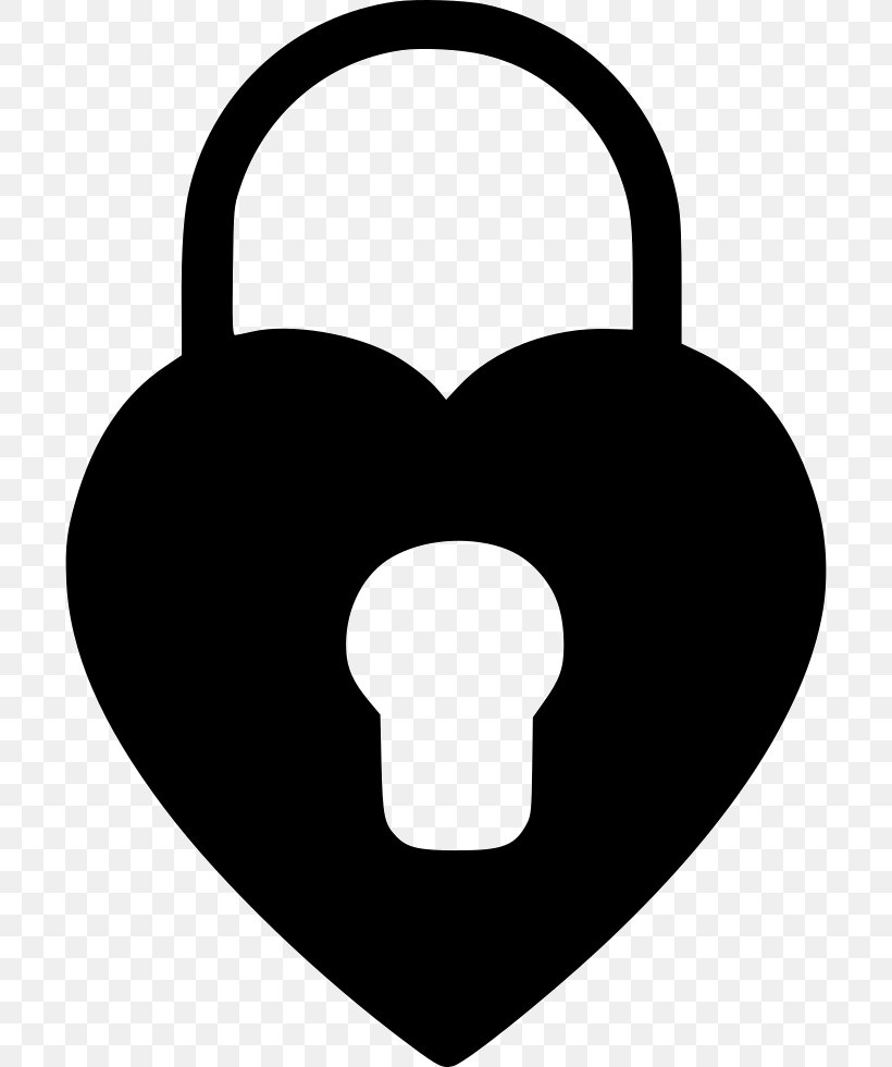 Padlock Line White Clip Art, PNG, 700x980px, Padlock, Black And White, Heart, Monochrome Photography, Silhouette Download Free