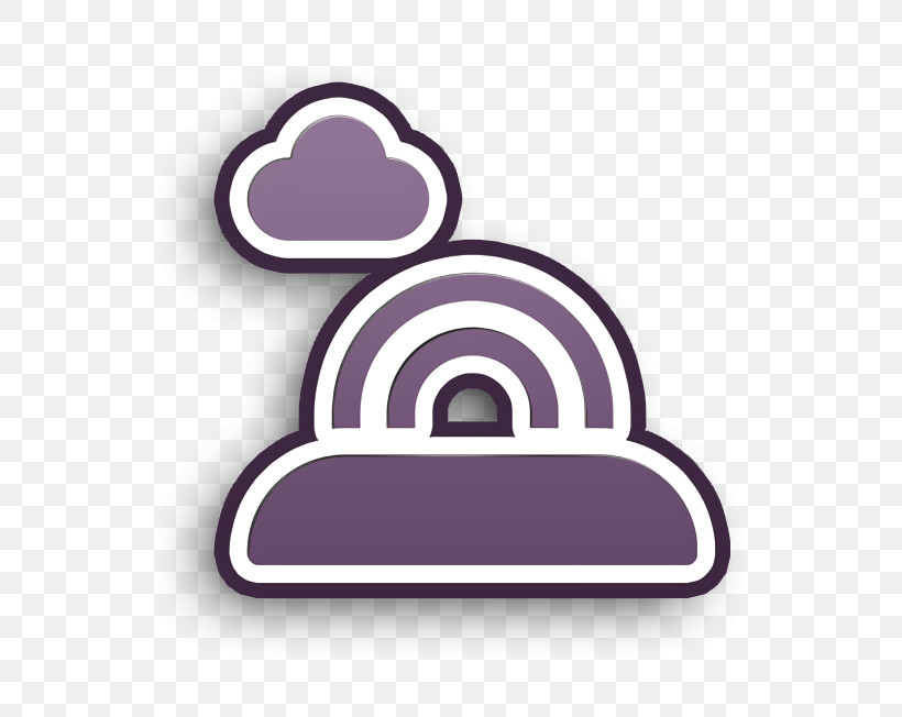 Rainbow Icon Weather Icon Landscapes Icon, PNG, 648x652px, Rainbow Icon, Landscapes Icon, Line, Meter, Purple Download Free