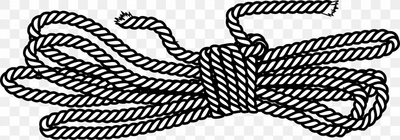Clip Art Rope Openclipart Drawing Free Content, PNG, 2400x846px, Rope, Artwork, Black And White, Butterfly, Drawing Download Free