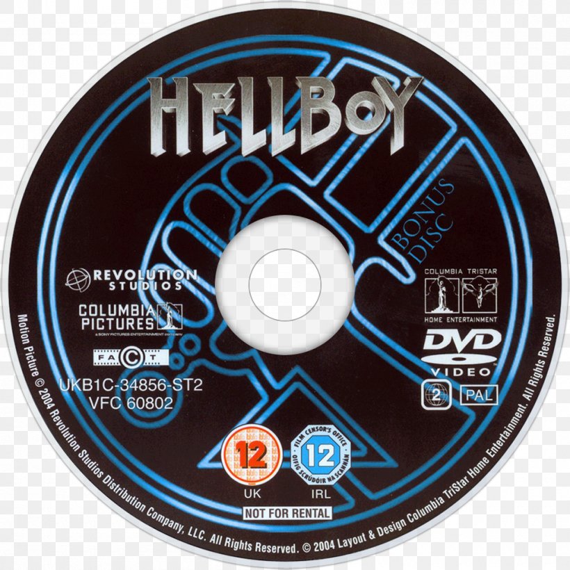 Compact Disc Hellboy DVD Columbia Pictures, PNG, 1000x1000px, Compact Disc, Brand, Columbia Pictures, Data Storage Device, Disk Image Download Free