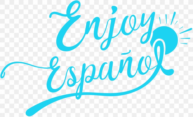 Enjoy Español Spanish Language Logo Learning Lesson, PNG, 2719x1650px, Spanish Language, Aqua, Area, Blue, Brand Download Free