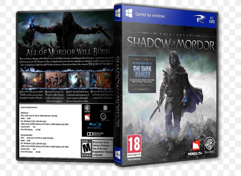Xbox 360 Middle-earth: Shadow Of Mordor Middle-earth: Shadow Of War PlayStation 4 PC Game, PNG, 800x600px, Xbox 360, Action Figure, Film, Game, Middle Earth Download Free