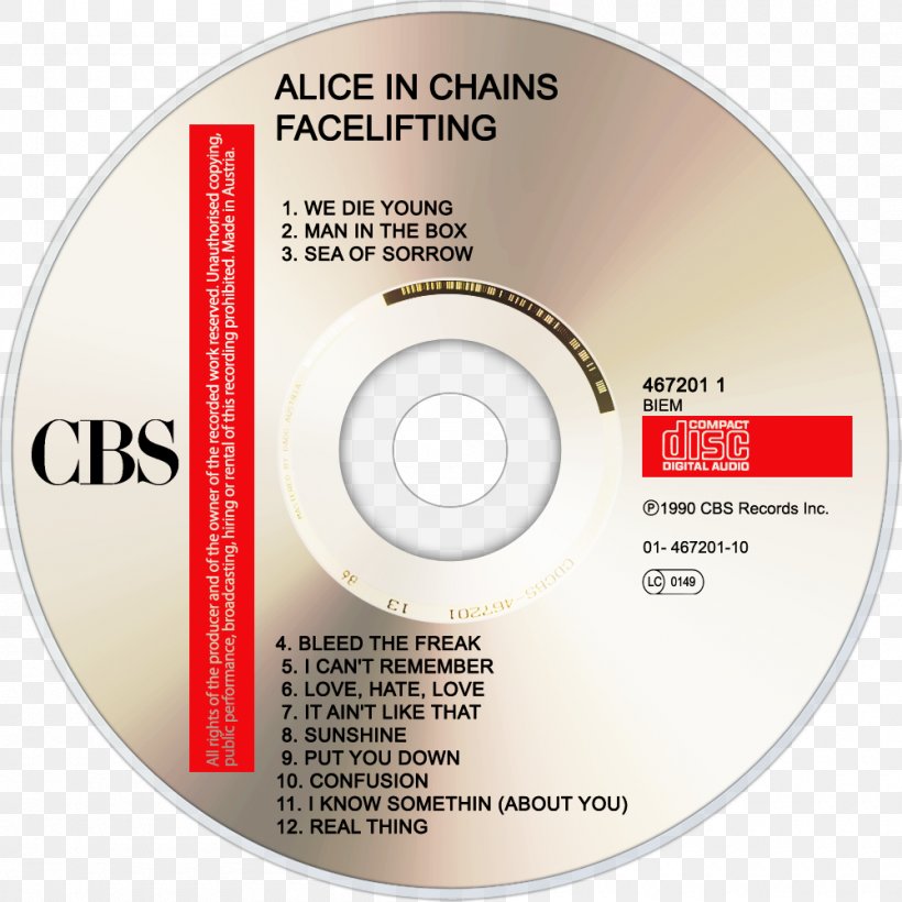 Compact Disc Facelift Alice In Chains Unplugged, PNG, 1000x1000px, Watercolor, Cartoon, Flower, Frame, Heart Download Free