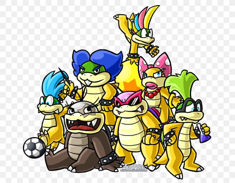 Clip Art Koopalings Bowser Koopa Troopa Illustration, PNG, 686x638px, Koopalings, Art, Artwork, Bowser, Cartoon Download Free