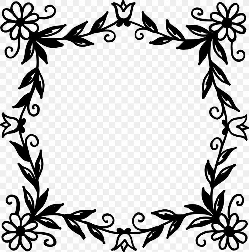 Picture Frames Floral Design Art, PNG, 1013x1024px, Picture Frames, Art, Artwork, Black And White, Branch Download Free