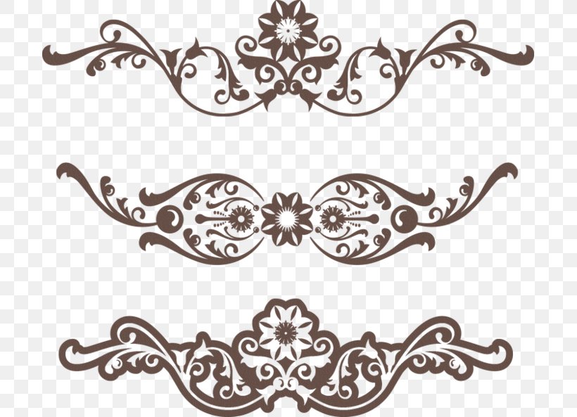 Vector Graphics Image Motif Ornament Pattern, PNG, 699x593px, Motif, Area, Black And White, Capital, Decoupage Download Free