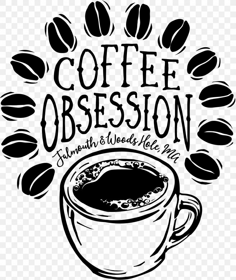 Coffee Cup Cafe Coffee Obsession Caffeinated Drink, PNG, 2235x2647px, Coffee Cup, Barista, Black And White, Brand, Cafe Download Free
