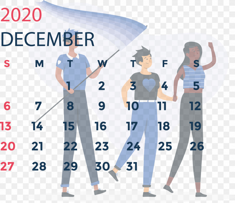 December 2020 Printable Calendar December 2020 Calendar, PNG, 3000x2595px, December 2020 Printable Calendar, December 2020 Calendar, Line, Organization, Outerwear Download Free