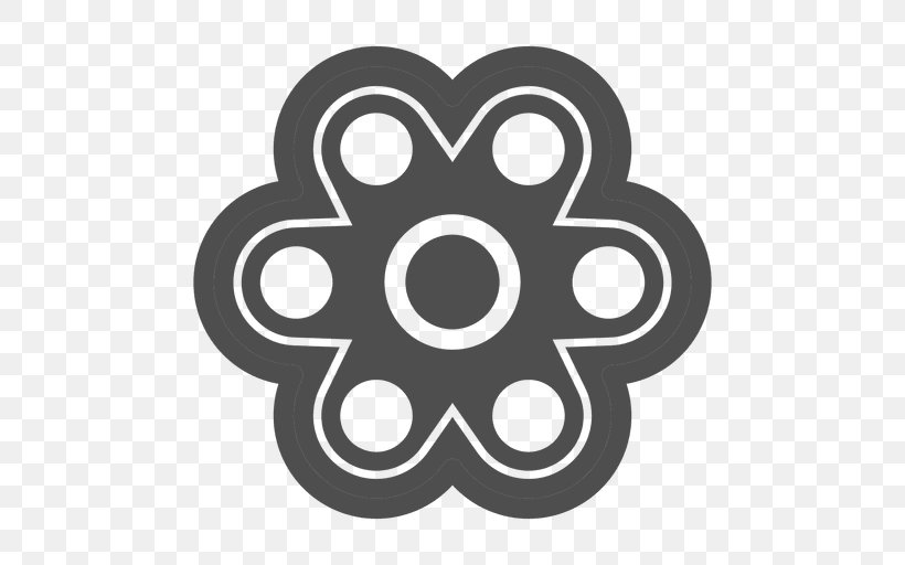 Fidget Spinner Fidgeting, PNG, 512x512px, Fidget Spinner, Black And White, Drawing, Fidgeting, Logo Download Free